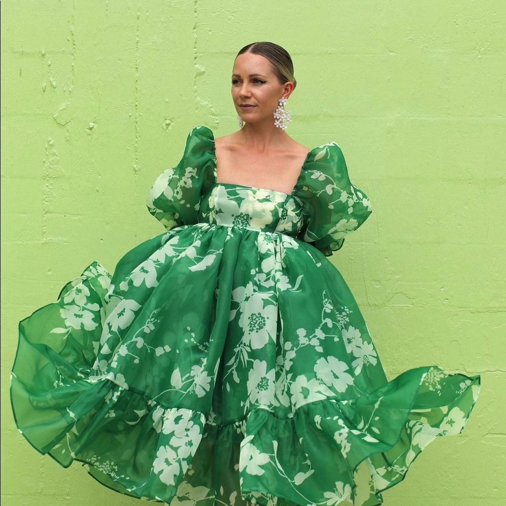 The Summer Field French Puff Dress - Selkie